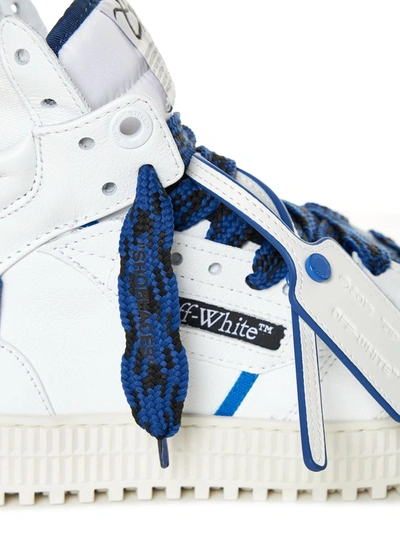 Shop Off-white Off White Sneakers In White Navy Blue