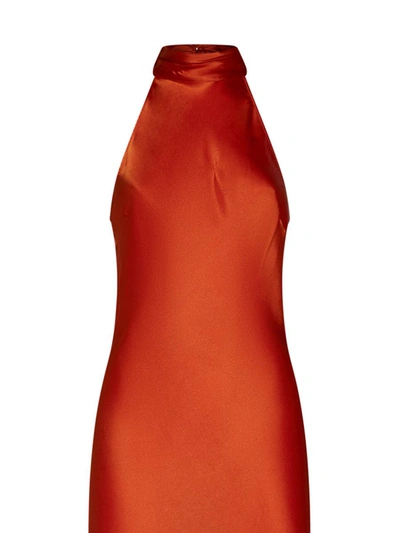 Shop Semicouture Dresses In Orange