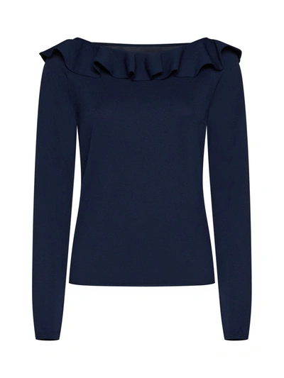Shop Semicouture Sweaters In Blue