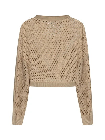 Shop Semicouture Sweaters In Camel Light