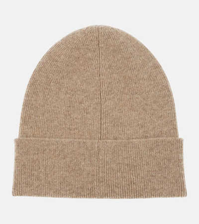 Shop Max Mara Dindi Cashmere Beanie In Beige