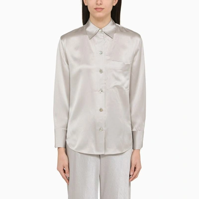 Shop Vince Shirts In Grey