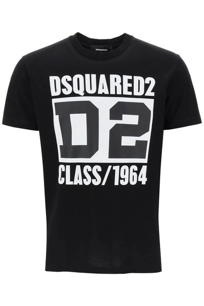 Shop Dsquared2 'd2 Class 1964' Cool Fit T Shirt In Black