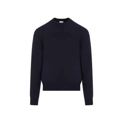 Shop Bottega Veneta Cashmere Pullover Sweater In Blue