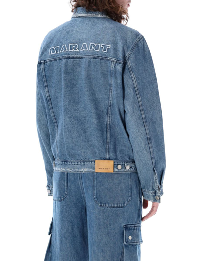 Shop Isabel Marant Jango Denim Jacket In Blue