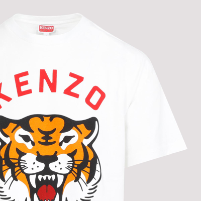 Shop Kenzo Lucky Tiger T-shirt Tshirt In White
