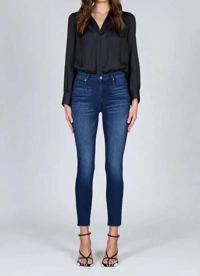 Shop Black Orchid Carmen High Rise Ankle Fray Jeans In What I Like About You In Blue