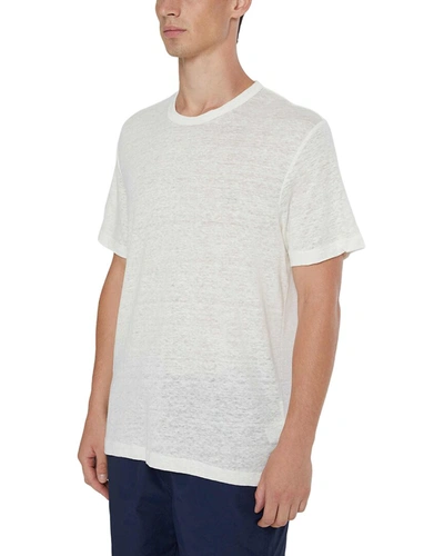 Shop Onia Chad Linen T-shirt In White