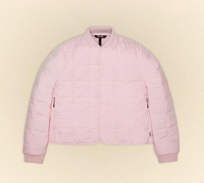 Shop Rains Liner W Bomber Jacket In Pink