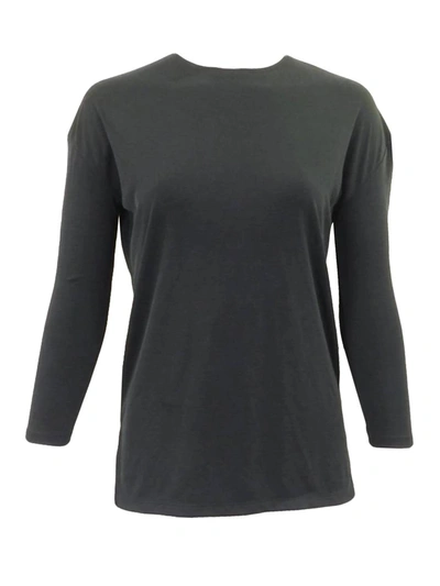 Daniella Faye Ribbed Top In Grey In Grey