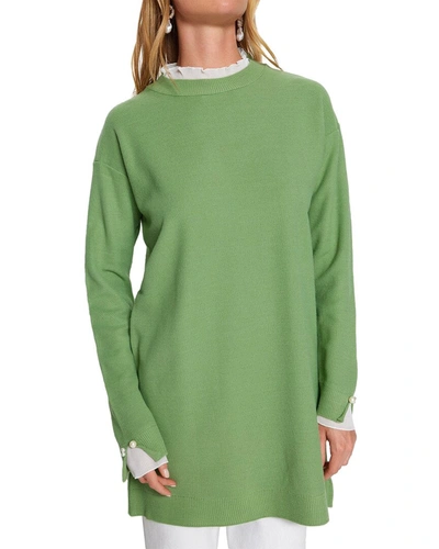 Shop Trendyol Regular Fit Modest Sweater In Green