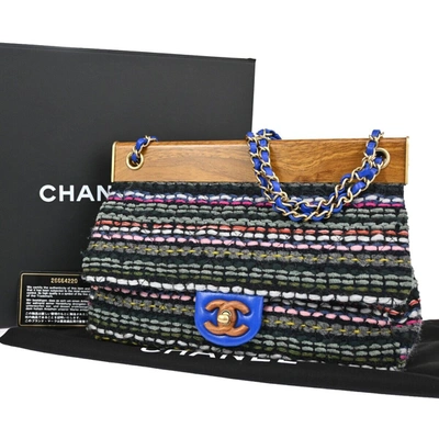 Pre-owned Chanel Classic Flap Velvet Handbag () In Multi