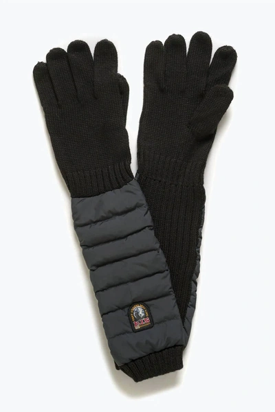 Shop Parajumpers Puffer Gloves In Black