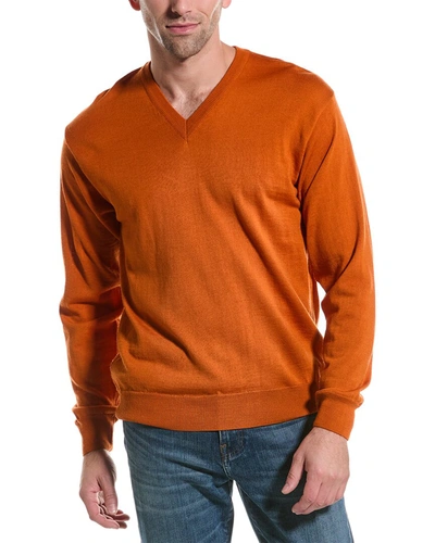 Shop Blu By Polifroni Wool-blend Sweater In Orange