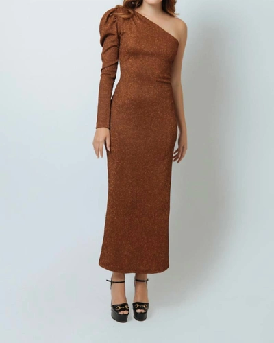 Kleid Paula Dress In Ocre In Multi