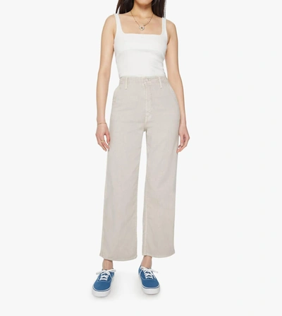 Shop Mother The Major Zip Ankle Pant In Oatmeal In White
