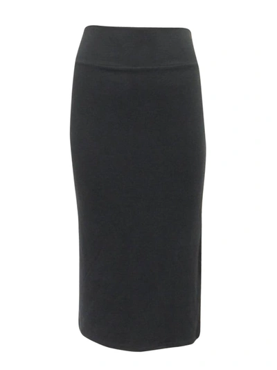 Daniella Faye Women's Velour Sport Skirt In Black In Grey