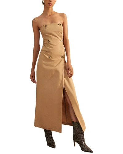 Shop Trendyol Fitted Dress In Brown