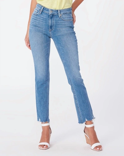 Shop Paige Cindy With Destroyed Hem Jean In Mel In Multi