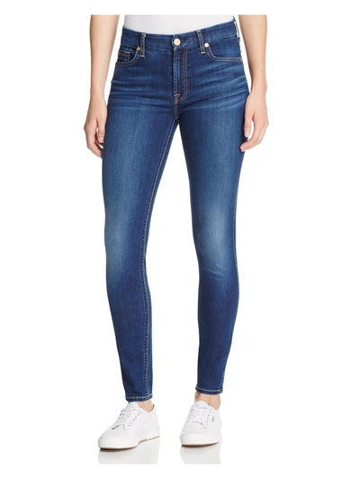 7 For All Mankind Women's Mid-rise Ankle Skinny Jeans In Multi
