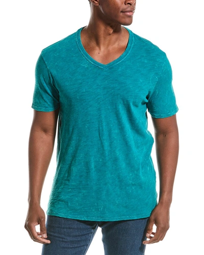 Shop Atm Anthony Thomas Melillo Slub V-neck T-shirt In Green