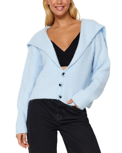 Shop Trendyol Regular Fit Cardigan In Blue