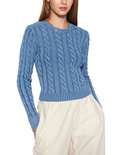 Shop Trendyol Slim Fit Sweater In Blue