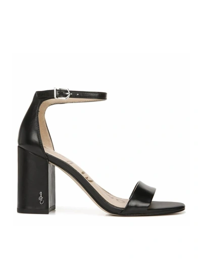 Sam Edelman Daniella Womens Suede Square Toe Block Heel In Black