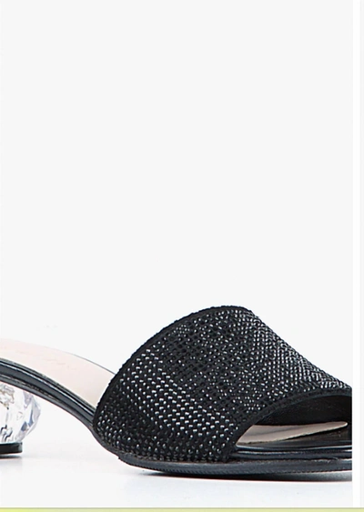 Shop All Black Crystal Ball Pave Shoe In Black