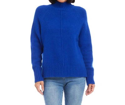 Shop Karen Kane Turtleneck Sweater In Royal In Blue