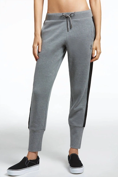 Shop Juicy Couture Side Bling Fleece Jogger In Light Grey