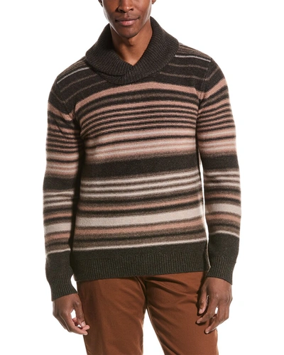 Shop Billy Reid Eastwood Yak & Wool-blend Shawl Collar Sweater In Grey