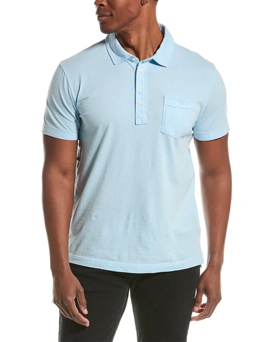 Shop Billy Reid Pensacola Polo Shirt In Blue