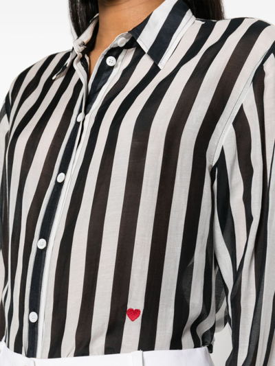 Shop Moschino Striped Shirt