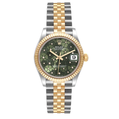Shop Rolex Datejust Midsize Steel Yellow Gold Diamond Dial Ladies Watch 278273 Unworn In Not Applicable