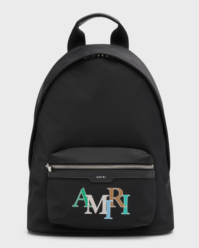 Shop Amiri Kid's  Staggered Backpack In Black