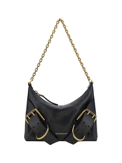 Shop Givenchy Voyou Shoulder Bag In Black