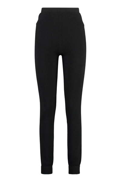 Shop Saint Laurent Cashmere Trousers In Black