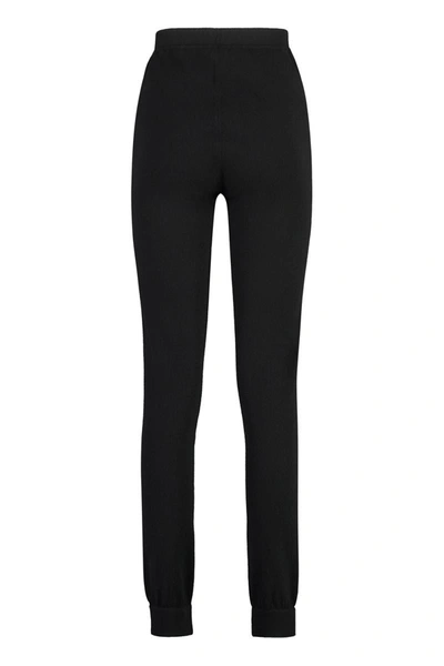 Shop Saint Laurent Cashmere Trousers In Black