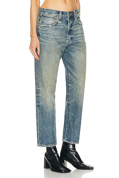 R13 D-arcy Jeans Mit Hohem Bund In Clinton Blue