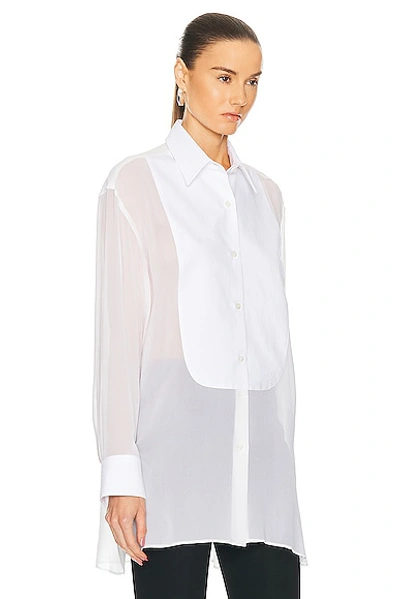 Shop Stella Mccartney Tuxedo Shirt In White