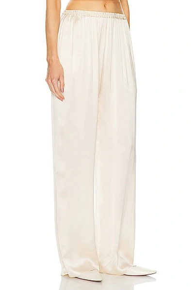 Shop Matteau Relaxed Satin Pant In Ivory