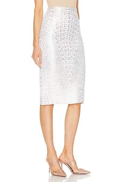 Alaïa Pencil Skirt In Blanc