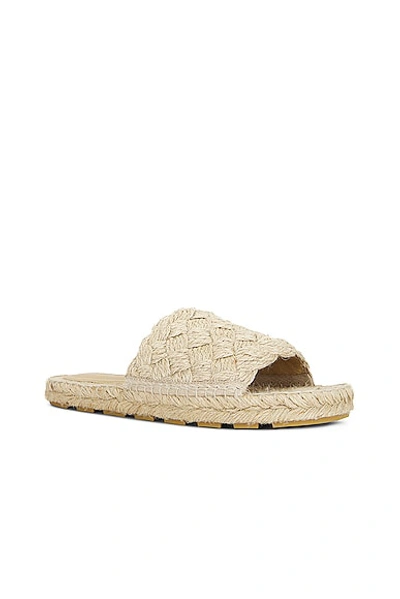 Bottega Veneta Beige Jack Slip On Espadrille In Neutral