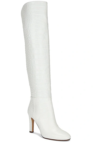 Shop Gabriela Hearst Linda Over The Knee Boot In White