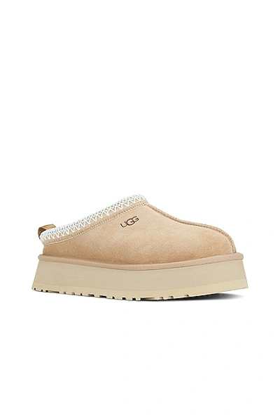 Ugg Sand Slipper With Logo Embroidery In Sand