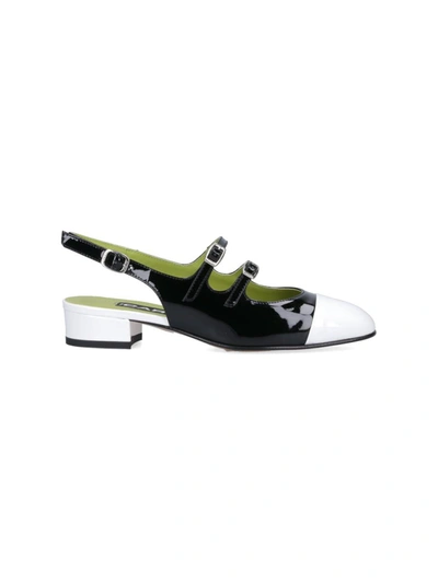 Carel Paris Patent Leather Mary Jane Pumps With Double Buckle In Black