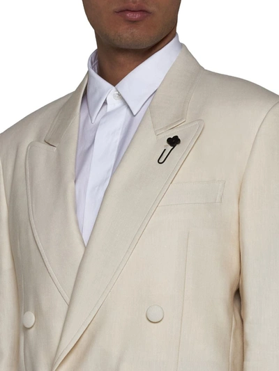 Shop Lardini Attitude Jackets In Cream