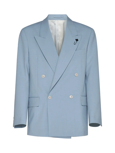 Shop Lardini Jackets In Clear Blue