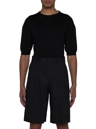 Shop Lardini Shorts In Black